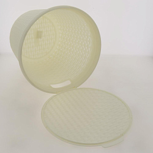 Корзина 15л артлайн круглая с крышкой пластик 4349600 000000000001092647