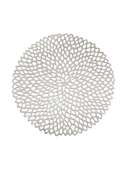 Салфетка сервировочная D38см LUCKY серебро ПВХ 000000000001194075