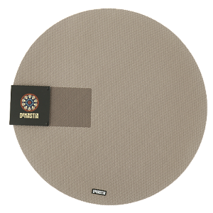 Салфетка сервировочная D35см DE'NASTIA коричневая 75%пвх 25%полиэстер 000000000001207450