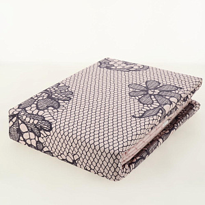 Комплект постельного белья 1,5сп Павлина Ажур Гипюр бязь вид 1 розовый 125гр/м2 100% хлопок 000000000001203566