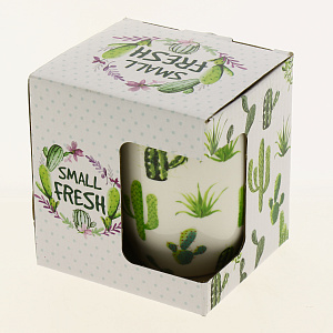 Кружка заварочная 350мл с метал. ситом,пд/уп,Кактус,140-08008 000000000001185054