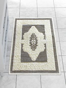 Коврик 58х98см LUCKY Bukle серый 95%хлопок/5%ПЭ 000000000001184030