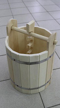 Кадка с гнетом 25л БАННАЯ ЛИНИЯ липа 000000000001187959