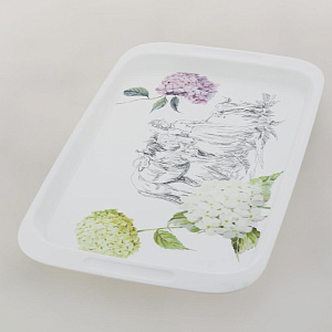 Поднос 43х26,8х2см ПОЛИМЕРБЫТ toile de jouy малый пластик 000000000001204961