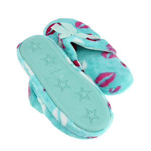 Тапочки домашние женские, голубые, 36-37р 000000000001174382