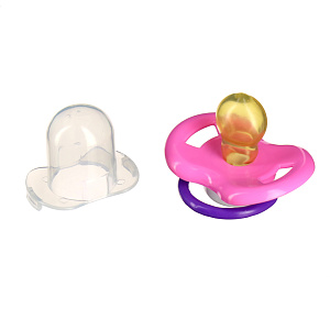 Соска-Пустышка Веселые животные Lubby, от 6 месяцев, латекс 000000000001135435