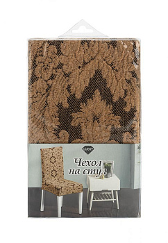 Чехол на стул 40x40x45см LUCKY бежевый Жаккард2 полиэстер 000000000001216963