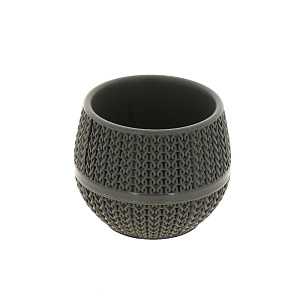 Кашпо 130мл SUN PLASTIK вязание пластик 000000000001188644