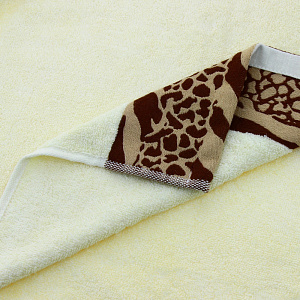 Полотенце DE'NASTIA Сафари 70х130см кремовый 70%Бамбук/30%Хлопок T000012 000000000001106182