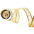 Новогодняя лента Золотой орнамент из полиэстера на картонной катушке с запаянной кромкой 270x2,5x0,01см 82320 000000000001201781