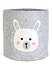 Тубус для хранения 32х36см заяц серый фетр