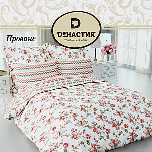 Комплект постельного белья семейный DE'NASTIA Прованс сатин 50х70см-2шт+70х70см-25шт new C010698 000000000001176394