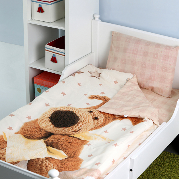 Комплект постельного белья для малышей Boofle Mona Liza, 1 наволочка 40?60 см, хлопок 000000000001129911