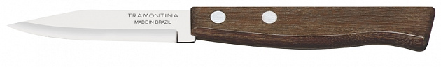 Нож для очистки овощей 7,5 см TRAMONTINA Tradicional нержавеющая сталь AISI 420 рукоятка из натурального дерева 22210/703-TR 000000000001197351