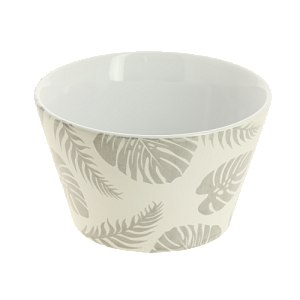 Салатник 14x8,1см LUCKY Тропики белый керамика 000000000001209918