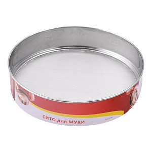 Сито для муки. Диаметр 20 см, высота 5 см.Изготовлено из коррозионностойкой (нержавеющей) стали.J11-36 000000000001192435