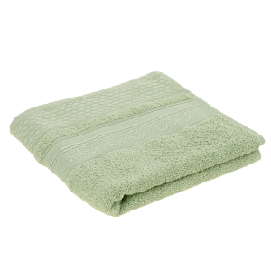 Полотенце махровое 50*90 Жасмин зеленый пр-ва Азербайджан, 100% хлопок, кольцевая пряжа. Гладкокрашеные с жаккардовым бордюром, 400г 000000000001196774