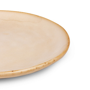 Тарелка десертная 20см бежевый глазурованная керамика 000000000001217532