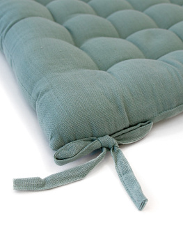 Подушка на стул 40x40см DE'NASTIA мята ткань верха 100% хлопок 000000000001199501