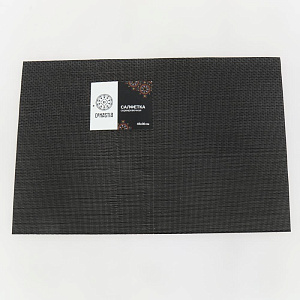 Салфетка сервировочная 45х30см DE'NASTIA Талисман черный ПВХ/полиэстер 000000000001205279