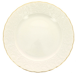 BASAK Тарелка десертная 21 см,  Отводка золото, костяной фарфор BNBSK21DU520 000000000001189455