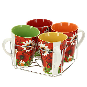 Набор кружек Wellberg, керамика, 5 предметов 000000000001172371