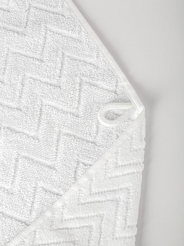 Полотенце махровое 70х130см LUCKY Зигзаг белый хлопок-100% 000000000001214728