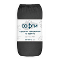 Простыня трикотажная на резинке 200х200х25см СОФТИ графит хлопок 100% 000000000001220973