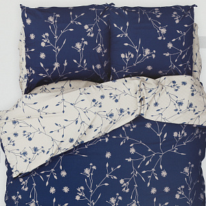 Комплект постельного белья 2-спальный ЭТЕЛЬ Flowers вид1 пододеяльник 175х215см простынь 200х220см пододеяльник 70х70см-2шт поплин 125г/м2 хлопок 000000000001208889