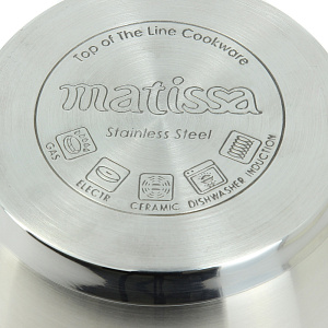 Ковш с крышкой Камилла Matissa, 1.5л, нержавеющая сталь 000000000001116924