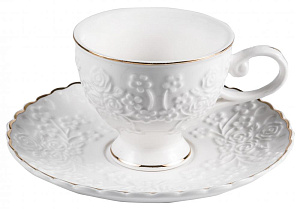 Набор кофейный фарфор 12шт 6чашек 100мл+6блюдец подарочная упаковка ГАЛЕНА Balsford 101-30055 000000000001194003