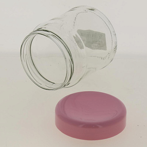 Банка для хранения 450 мл розовая крышка 122-13101 000000000001182806