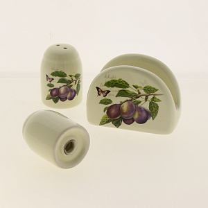 Набор для специй 2шт ELRINGTON СЛИВА (солонка/перечница) деревянная подставка 000000000001185041