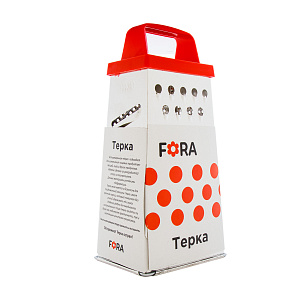 Терка классическая 23х8,6х11см FORA в упаковке металл 000000000001020258