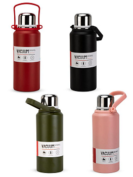 Термос 1,5л ST с клапаном с ручкой в ассортименте нержавеющая сталь 000000000001229296