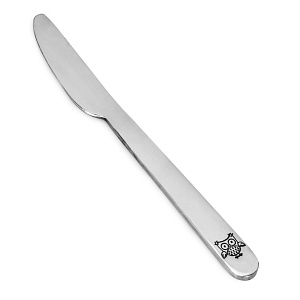 Набор столовых приборов 3 предмета (вилка+нож+детская ложка) Сова детский нержавеющая сталь 000000000001219303