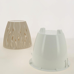 Кашпо со вставкой Вдохновение 3л цвет Пудровый артикул КШ-5424 пластик 000000000001194623