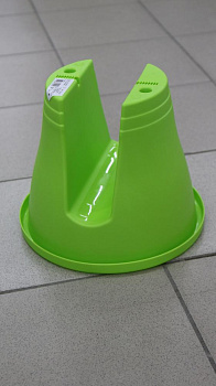 Кашпо на перила D30см H24см 6,5л Салатовый пластик 000000000001194505