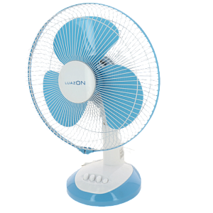 Вентилятор LUAZON HOME LOF-03 настольный 35Вт 28см 3 режима бело-синий 4021012 000000000001205703