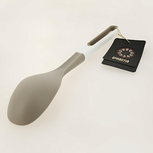 Ложка сервировочная 34x7см DE'NASTIA белый/бежевый пластик 000000000001205142