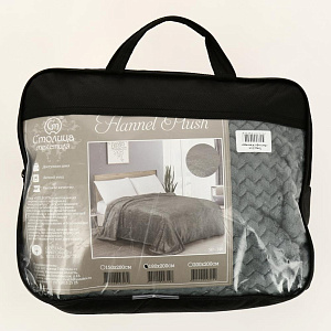 Плед 2-спальный Велсофт жаккард, полиэстер 100%, артикул ПлВЖЧ-2 Плед 2-спальный Велсофт жаккард, полиэстер 100%, артикул ПлВЖЧ-2 000000000001200931