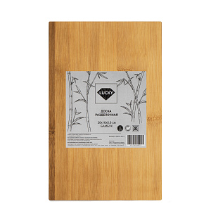 Доска разделочная 26х16х0,6см бамбук 000000000001221157