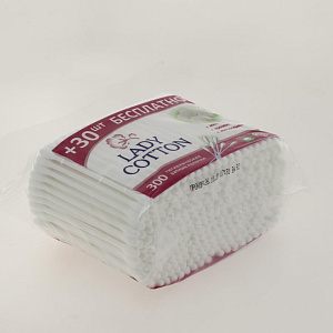 Палочки ватные 300шт Lady Cotton ЕВРОСЛОТ ПЭ 41203425 000000000001205313