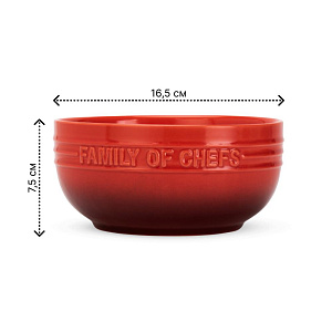 Салатник 16,5см MATISSA красный керамика 000000000001224533