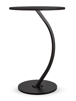 Столик 40хх40х60см ST на ножке круглый черный железо/МДФ 000000000001227132