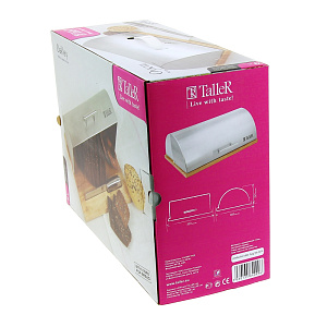 Хлебница 39х28,5х15см TALLER Оукли с ножом для хлеба каучуковое дерево 000000000001017079