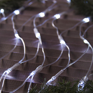 Гирлянда-Сеть 2х1,5м 192LED LUAZON LIGHTING IP44 220В УМС прозрачная нить свечение белое 000000000001208005