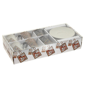 Чайный набор Wellberg, керамика, 12 предметов 000000000001159738