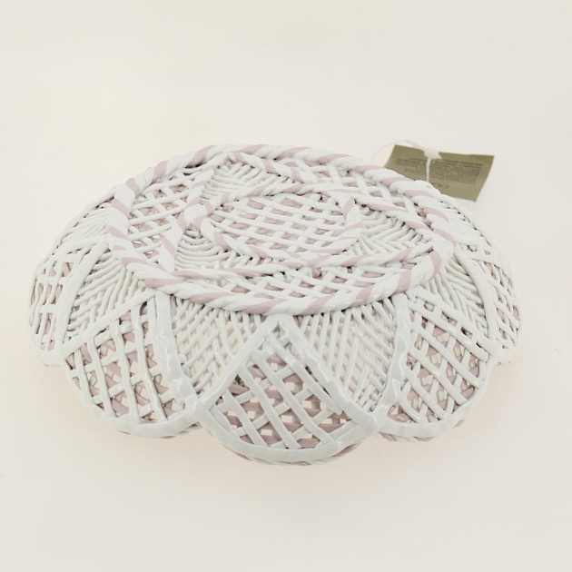 Блюдо круглое ажурное с рельефный краем КРУЖЕВА JF-250573 000000000001163484