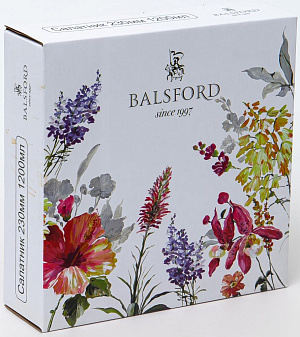 Салатник 23см/1,2л BALSFORD Акварельный букет подарочная упаковка фарфор 000000000001204592